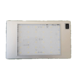 Aplique luminoso de superfície LED extra-fino com interruptor - 185 x 110 mm